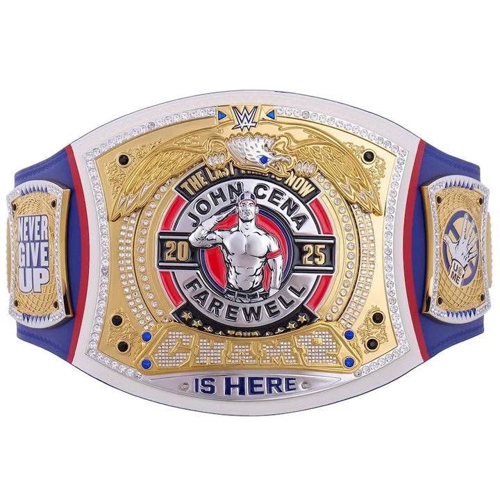 John Cena Farewell Tour SummerSlam 2025 Blue Spinner Championship Replica Aurex Belt