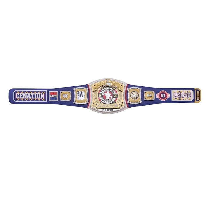 John Cena Farewell Tour SummerSlam 2025 Blue Spinner Championship Replica Aurex Belt