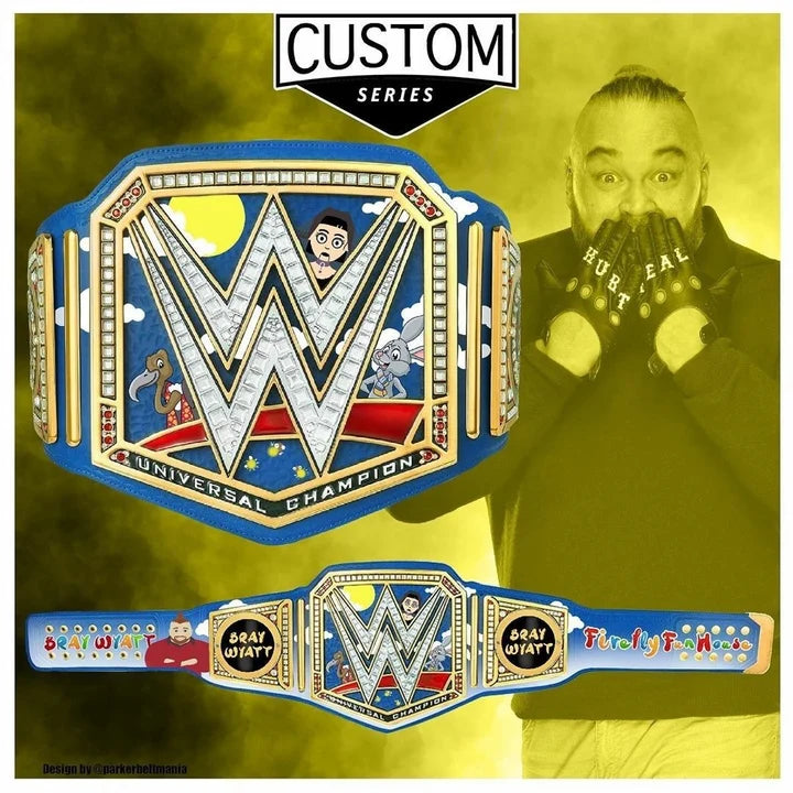 Custom Bray Wyatt Fiend Universal Wrestling Championship Replica Aurex Belt