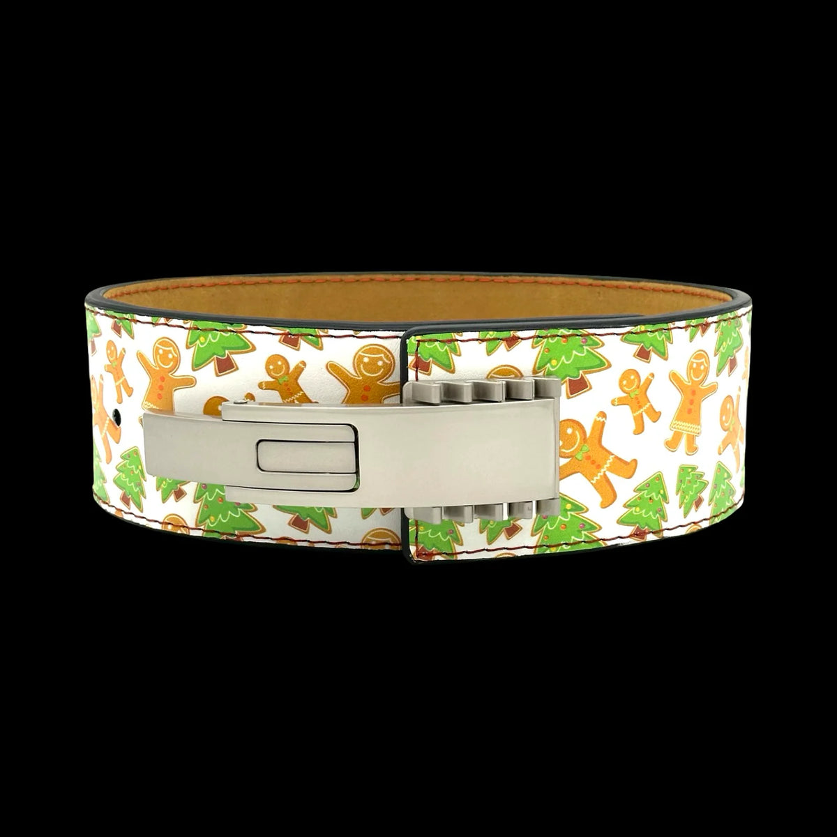 Aurex 4" 10mm Gingerbread Man Lever Belt – Festive Style, Serious Strength