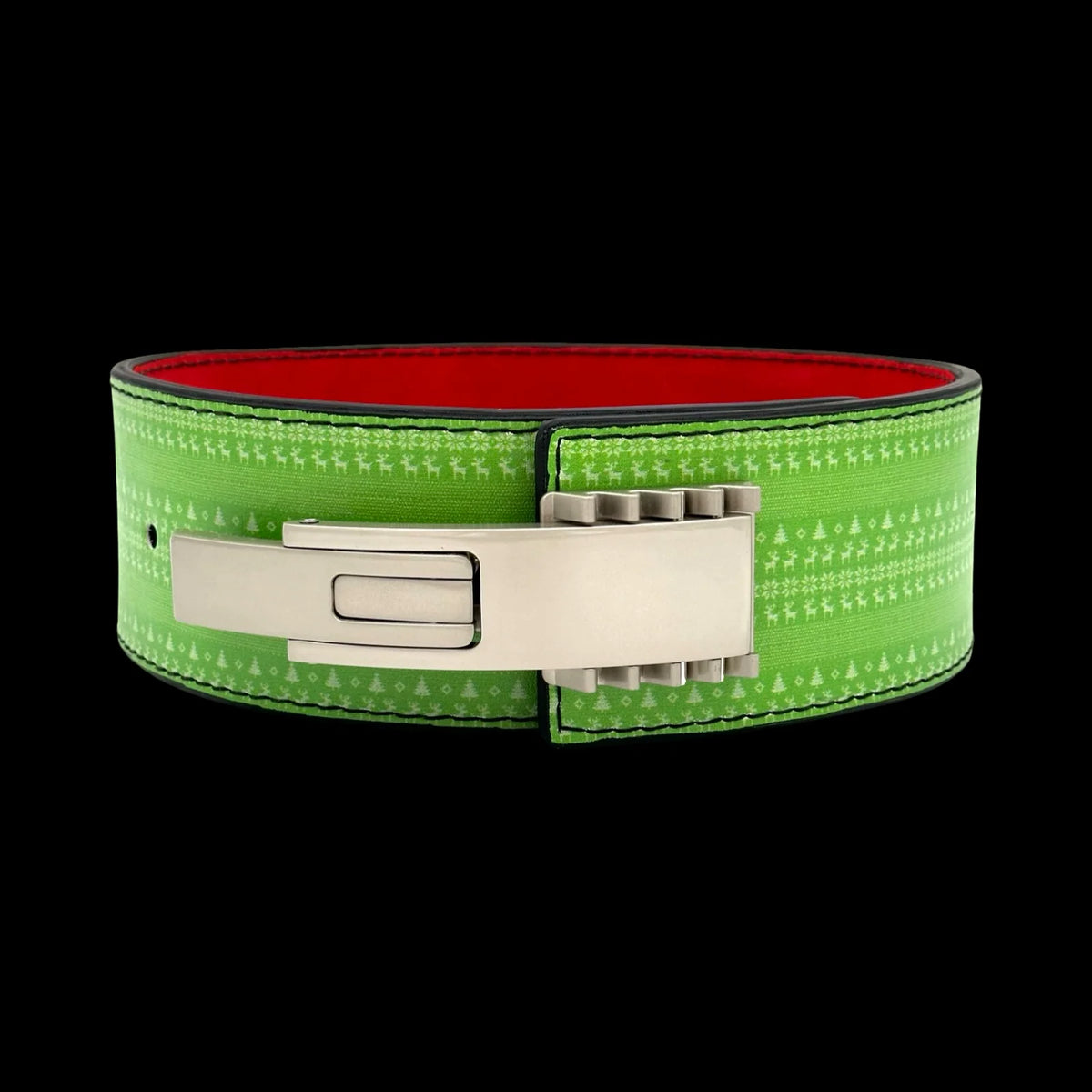 Aurex 4" 10mm Green Ugly Sweater Lever Belt