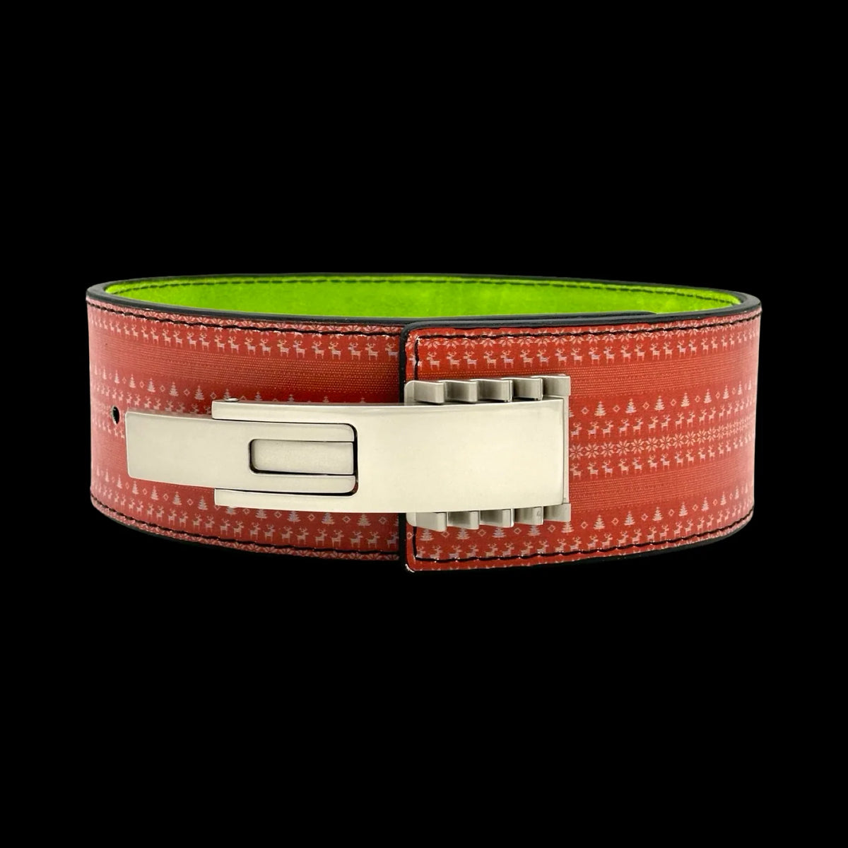Aurex 4" 10mm Red Ugly Sweater Lever Belt