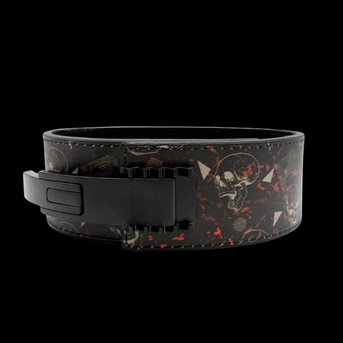 Aurex 4" 10mm Skull Lever Belt – Bold Design, Powerful Support