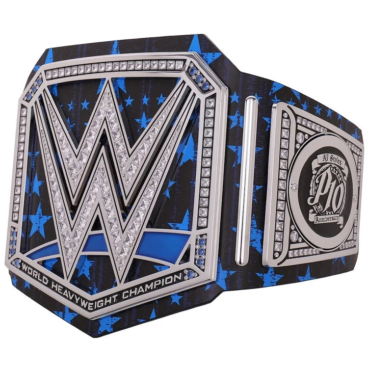 AJ Styles 10th Anniversary Signature Series Championship Replica Title Aurex Belt