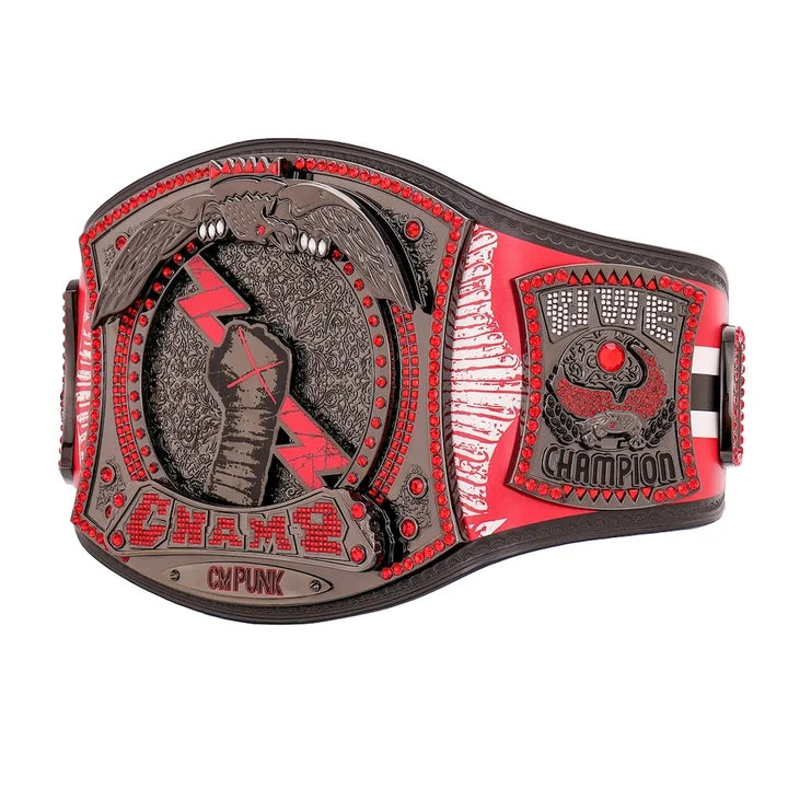 CM Punk Chicago Blackhawks Signature Series Spinner Championship Replica Aurex Belt