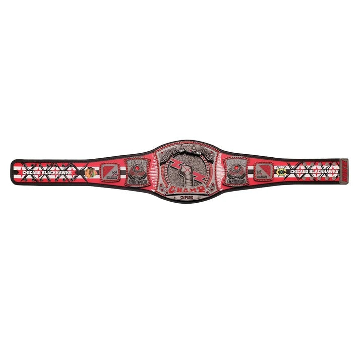 CM Punk Chicago Blackhawks Signature Series Spinner Championship Replica Aurex Belt