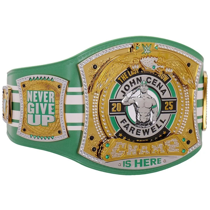 John Cena Farewell Tour 2025 Boston Spinner Championship Replica Aurex Belt
