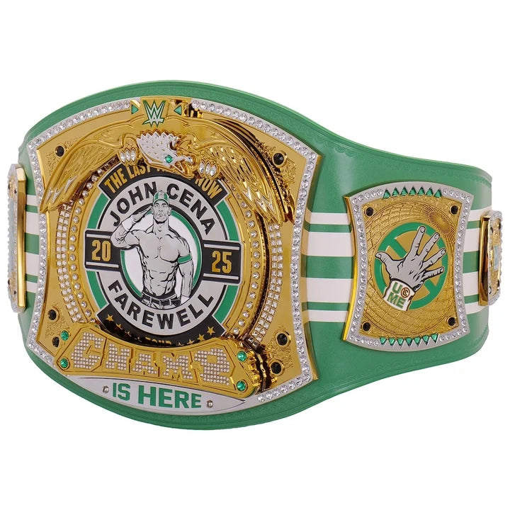John Cena Farewell Tour 2025 Boston Spinner Championship Replica Aurex Belt