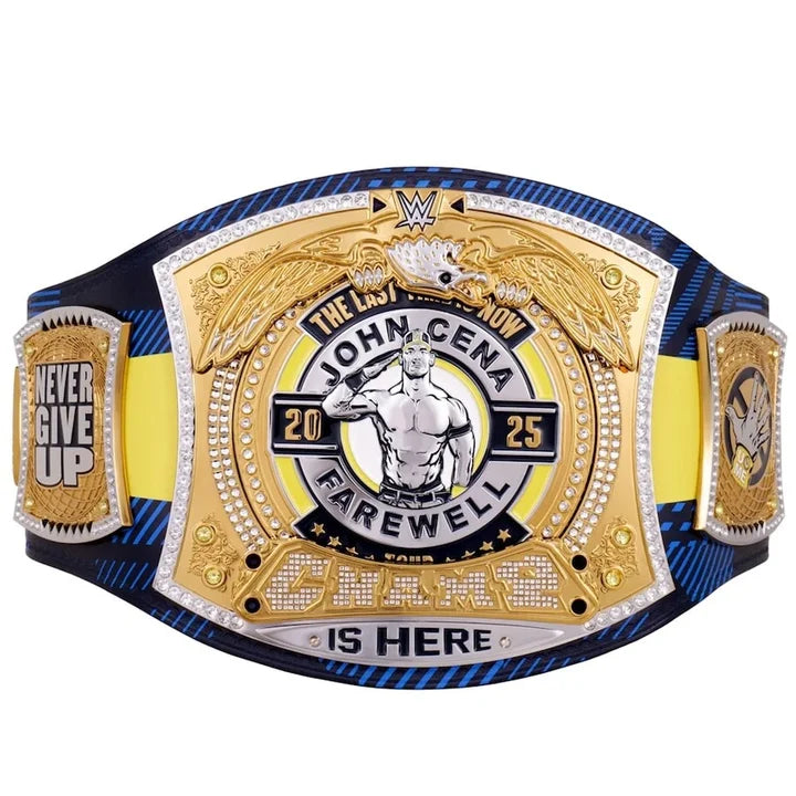 John Cena Farewell Tour 2025 Glasgow Spinner Championship Replica Title Aurex Belt