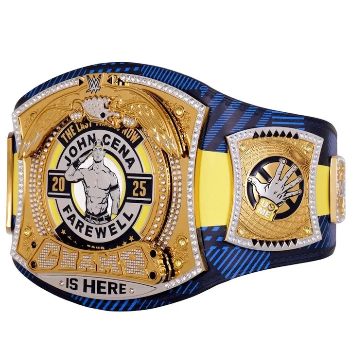 John Cena Farewell Tour 2025 Glasgow Spinner Championship Replica Title Aurex Belt