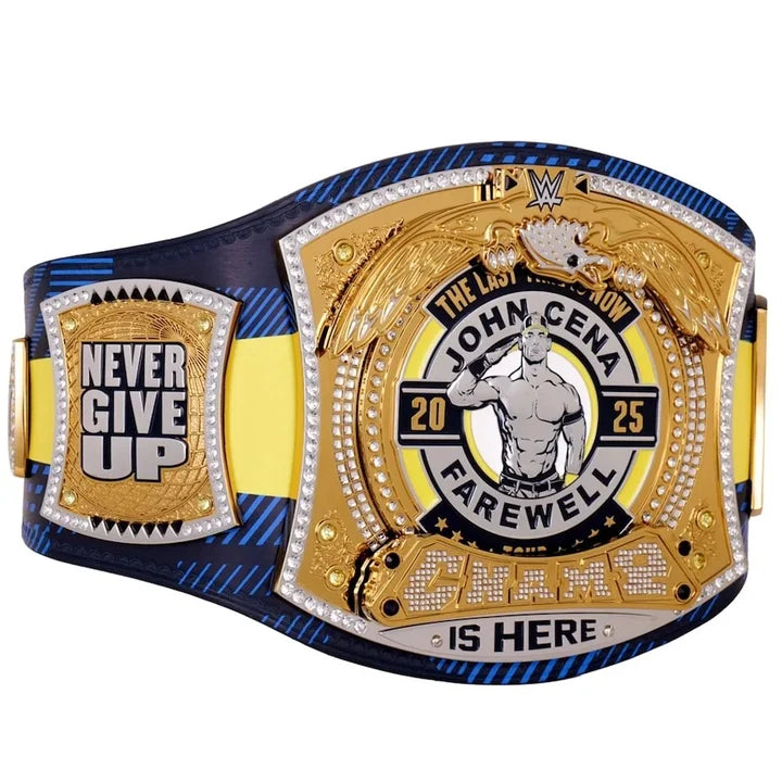 John Cena Farewell Tour 2025 Glasgow Spinner Championship Replica Title Aurex Belt