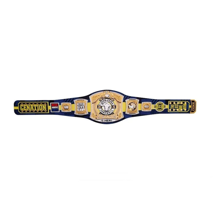 John Cena Farewell Tour 2025 Glasgow Spinner Championship Replica Title Aurex Belt