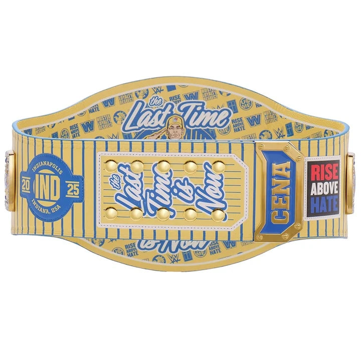 John Cena Farewell Tour 2025 Indianapolis Spinner Championship Replica Title Aurex Belt