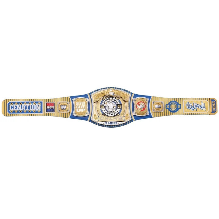 John Cena Farewell Tour 2025 Indianapolis Spinner Championship Replica Title Aurex Belt