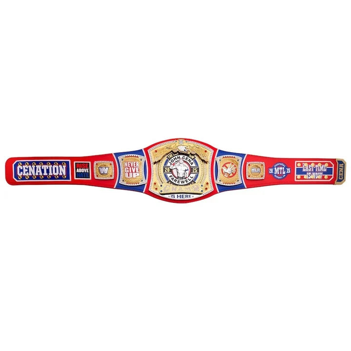 John Cena Farewell Tour 2025 Montreal Spinner Championship Replica Aurex Belt