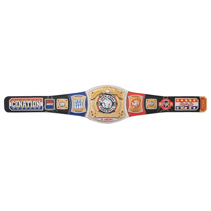 John Cena Farewell Tour 2025 Paris Spinner Championship Replica Aurex Belt