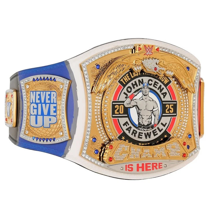 John Cena Farewell Tour 2025 Paris Spinner Championship Replica Aurex Belt