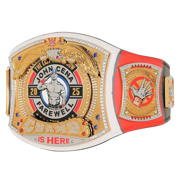 John Cena Farewell Tour 2025 Paris Spinner Championship Replica Aurex Belt