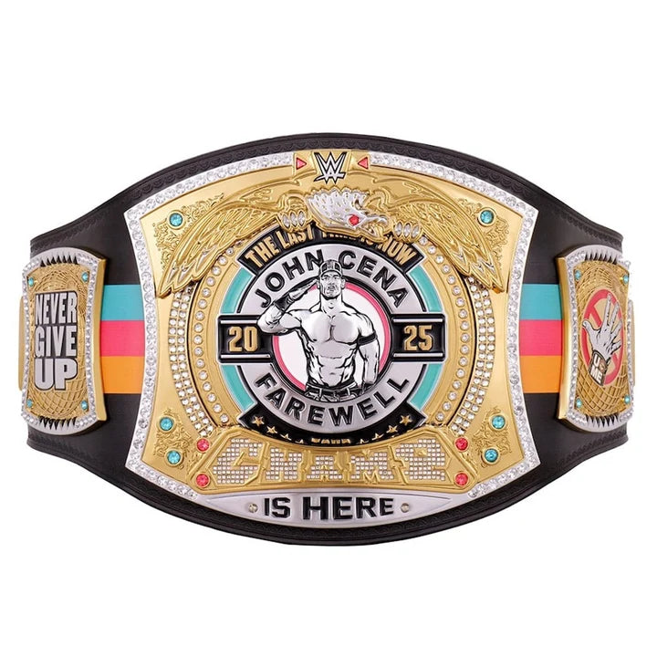 John Cena Farewell Tour 2025 San Antonio Spinner Championship Replica Aurex Belt