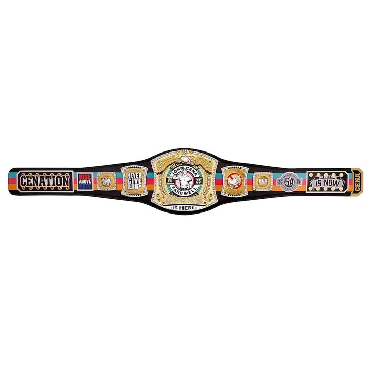 John Cena Farewell Tour 2025 San Antonio Spinner Championship Replica Aurex Belt