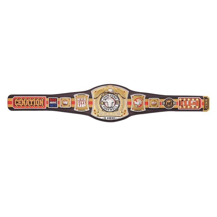 John Cena Farewell Tour 2025 San Diego Spinner Championship Replica Title Aurex Belt