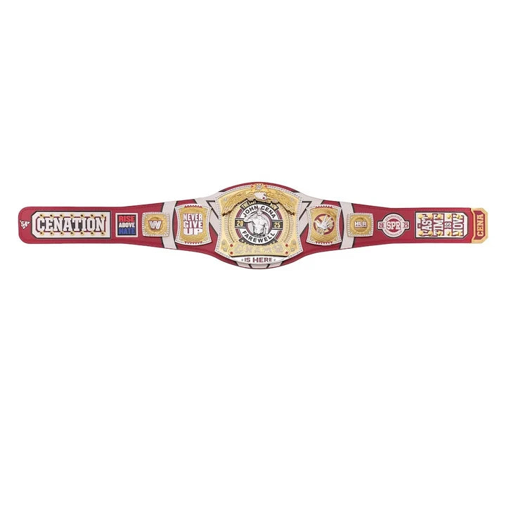 John Cena Farewell Tour 2025 Springfield Spinner Championship Replica Title Aurex Belt