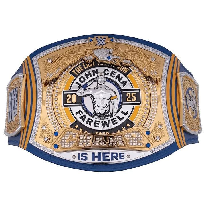 John Cena Farewell Tour 2025 St. Louis Championship Replica Title Aurex Belt