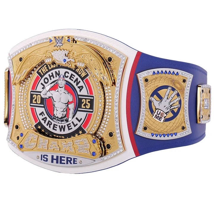 John Cena Farewell Tour SummerSlam 2025 Blue Spinner Championship Replica Aurex Belt