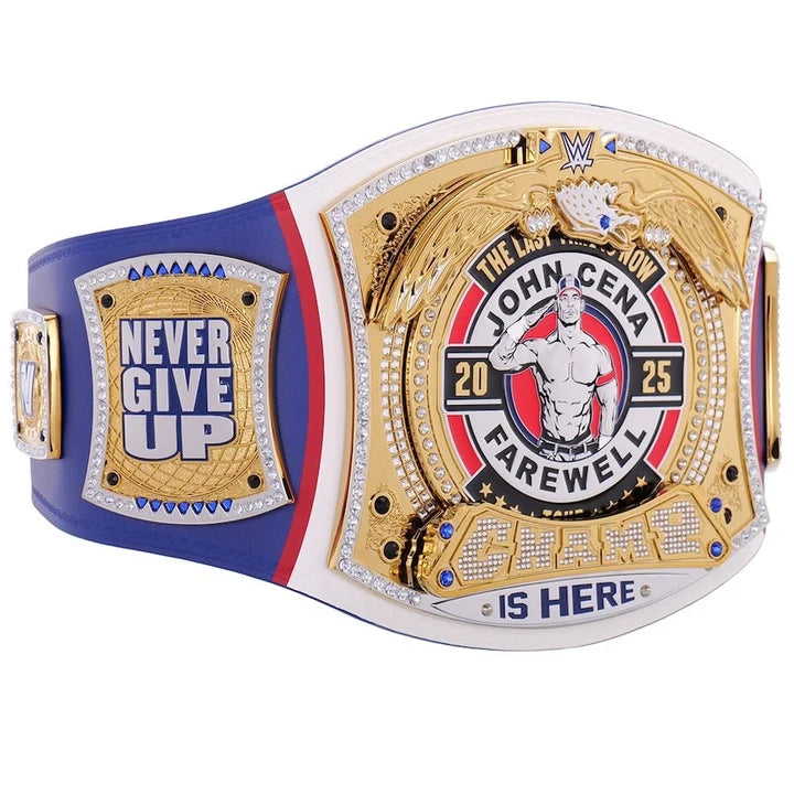 John Cena Farewell Tour SummerSlam 2025 Blue Spinner Championship Replica Aurex Belt