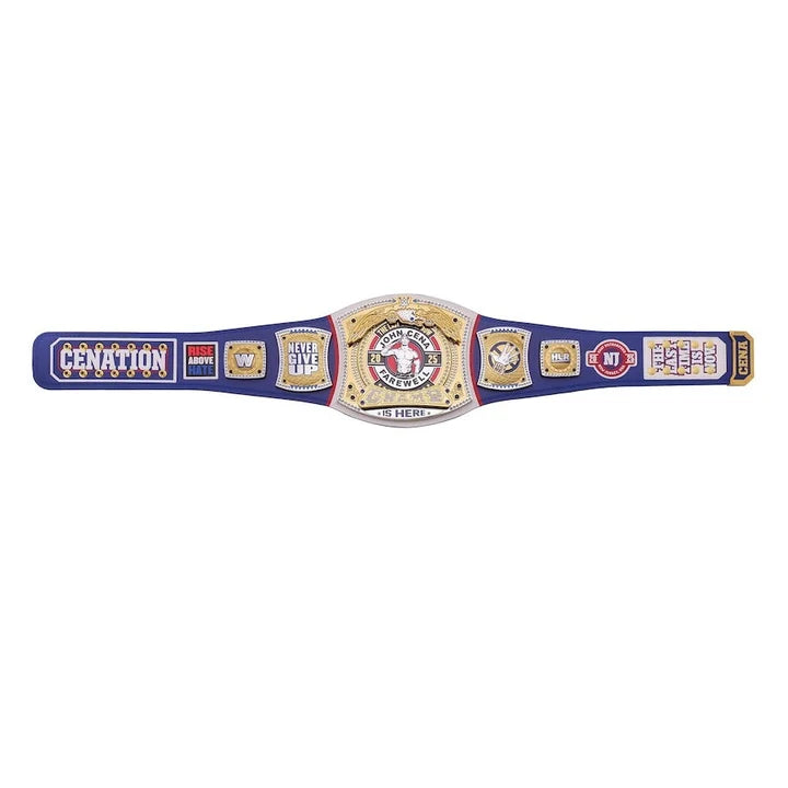 John Cena Farewell Tour SummerSlam 2025 Blue Spinner Championship Replica Aurex Belt