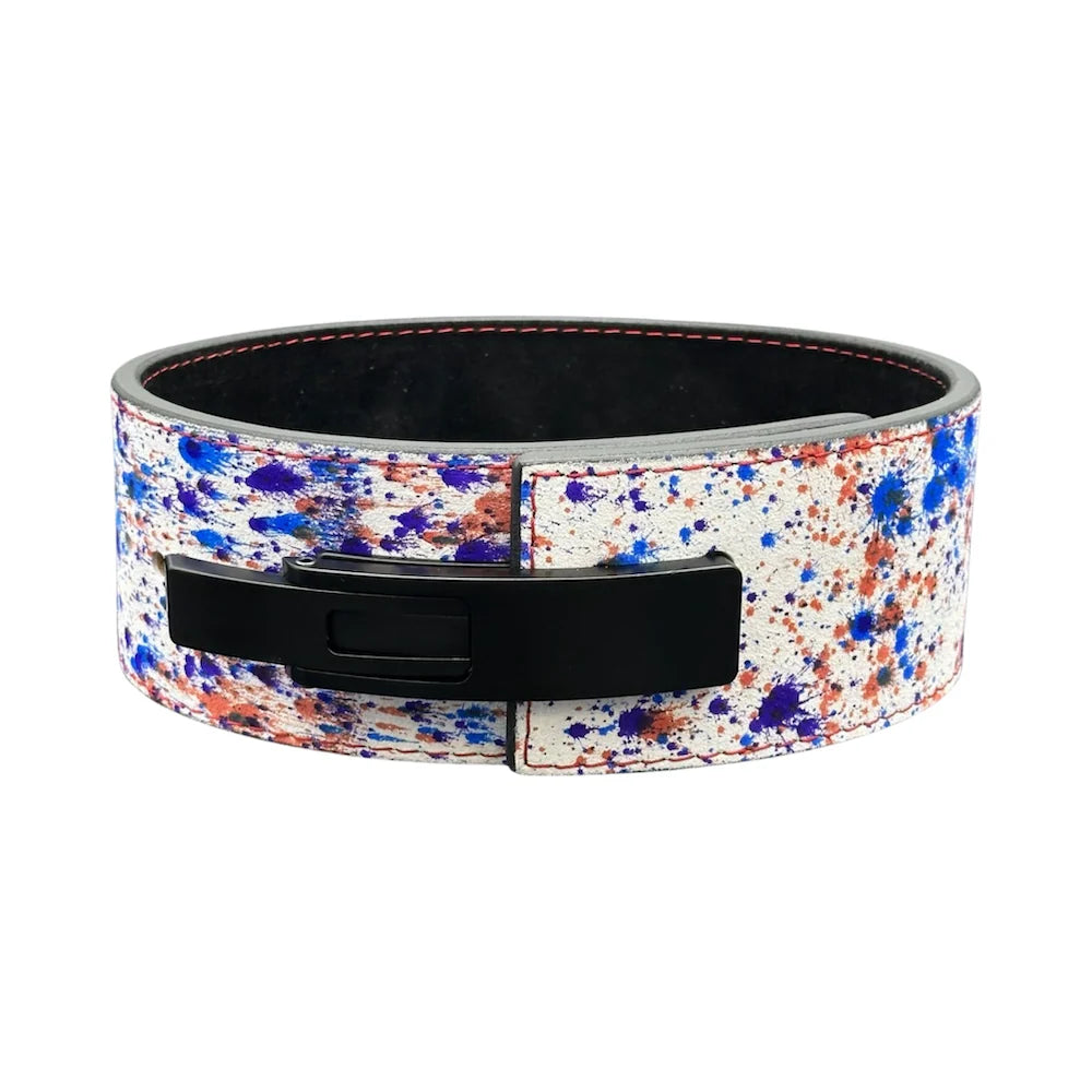 Aurex Splatter Lever Powerlifting Belt – Bold Style, Maximum Strength