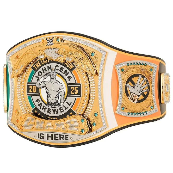 John Cena Farewell 2025 Dublin Spinner Championship Replica Title Aurex Belt