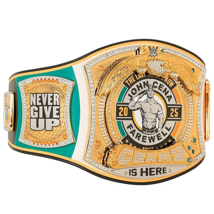 John Cena Farewell 2025 Dublin Spinner Championship Replica Title Aurex Belt