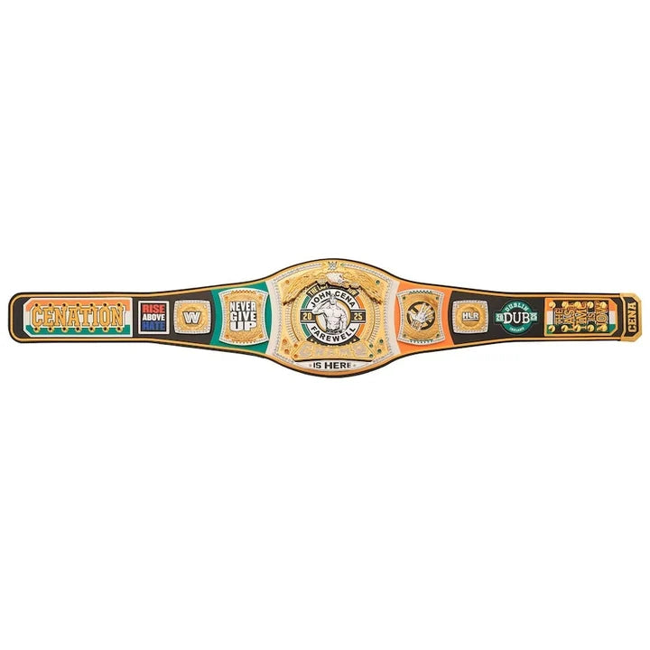 John Cena Farewell 2025 Dublin Spinner Championship Replica Title Aurex Belt